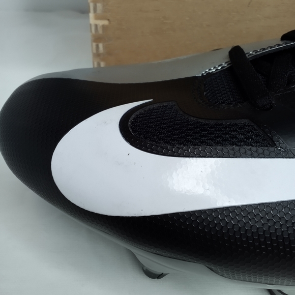Nike Vapor Pro Football Cleats Men's Size 13.5 Style#511342-010 Black/Silver - Picture 11 of 12